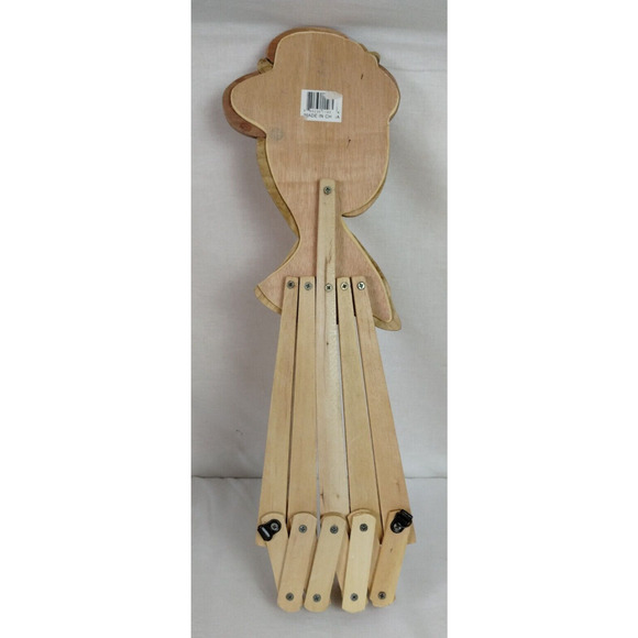 Handmade Girl's Wooden Accordian Wall Hanger - Jewelry Hats - Expandable - 9 Peg - Picture 3 of 4